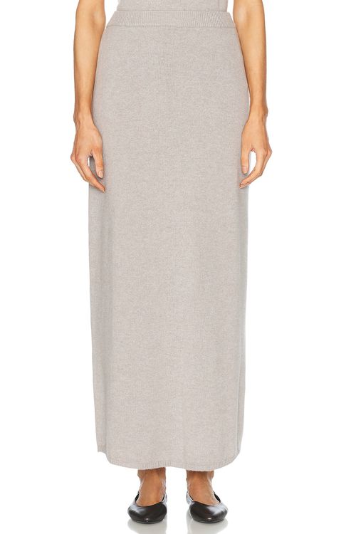 TOVE Nellie Knitted Skirt in Grey - Grey.  M also in