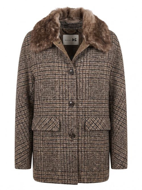 Jacket With Shearling Details