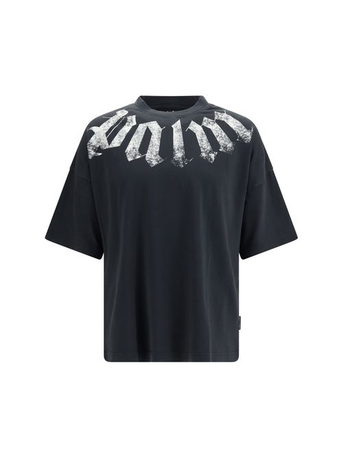 Big Neck Logo Print T-Shirt — Black