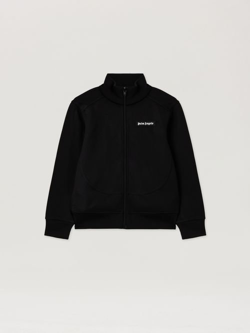 Curved Logo Track Jacket Kids  Black