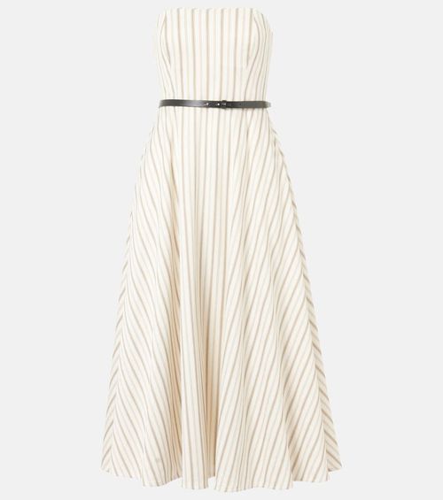 Fervida cotton and linen midi dress