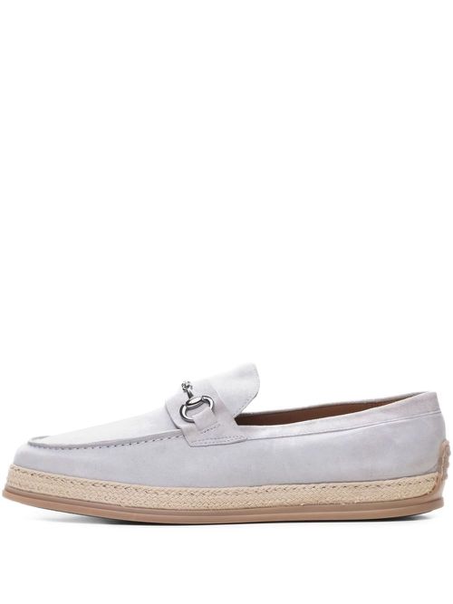 Suede loafers - White
