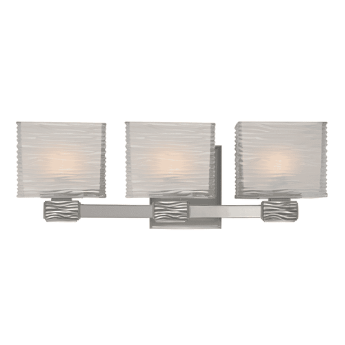 Hartsdale 3-Light 19" Bathroom Vanity Light in Satin Nicke