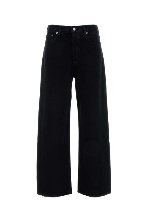 Low Slung Baggy Jeans — Black