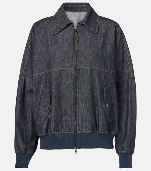 Denim bomber jacket