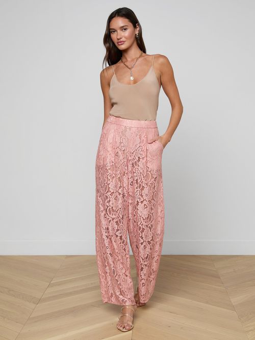 Tavia Lace Trouser In Parfait