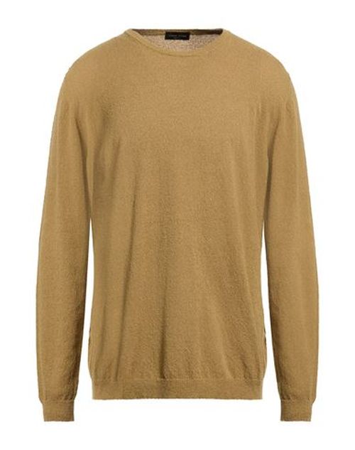 Man Sweater Khaki Size 44 Cotton, Nylon, Elastane