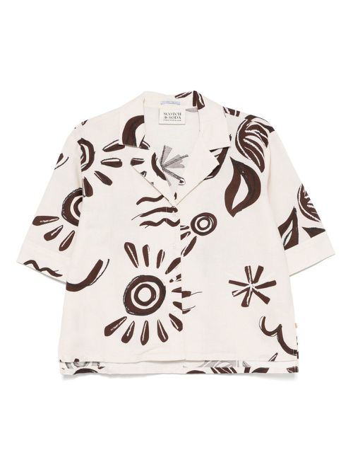 Scotch & Soda floral-print shirt - Neutrals