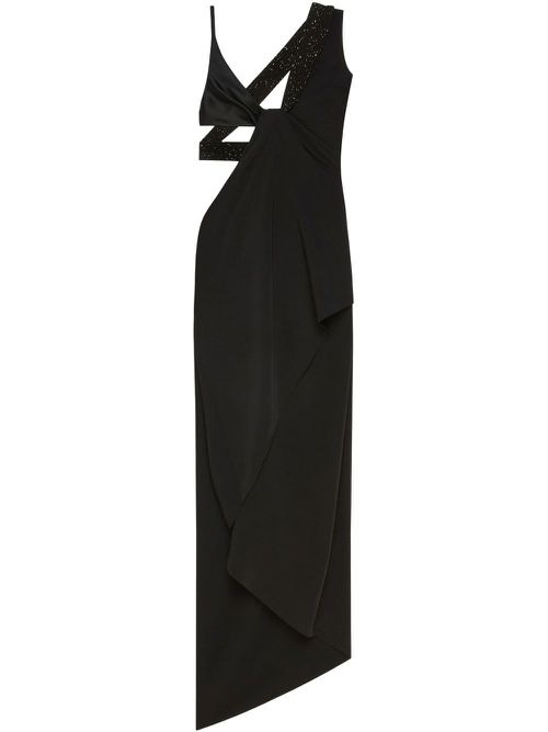 Courrèges asymmetric dress - Black