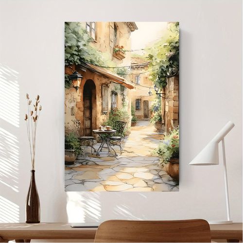 TEMU European & Garden Canvas Art - Frameless, Living Room, Dining, Decor - Wall Hanging Poster, Ideal Gift