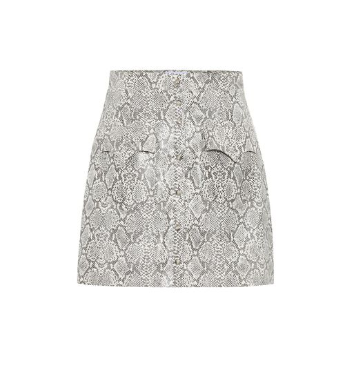 Exclusive to Mytheresa - Erin faux snakeskin skirt