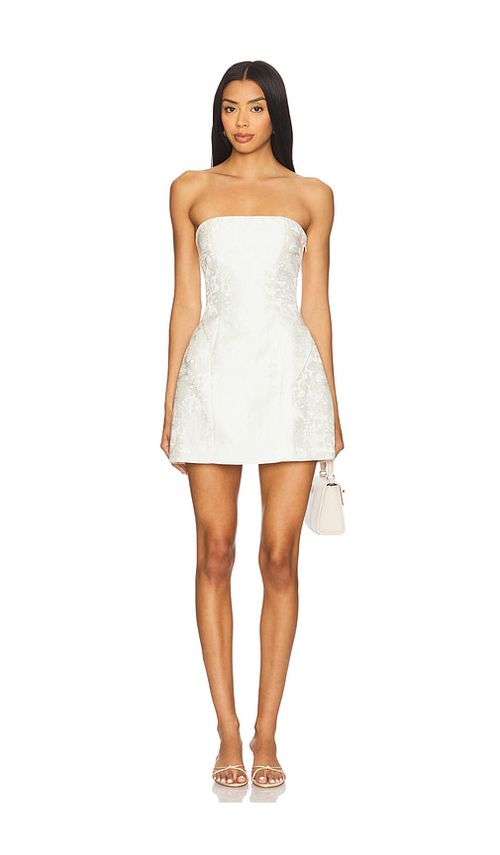 MORE TO COME Chrissie Mini Dress in Ivory. - S also in
