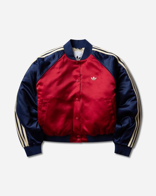Women s Satin SST Bomber Jacket Team Victory Red / Night Indigo / Warm Vanilla