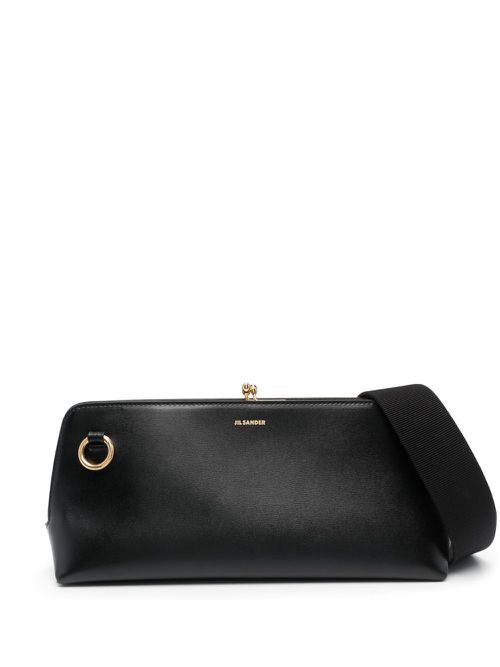 Small Goji leather shoulder bag - Black