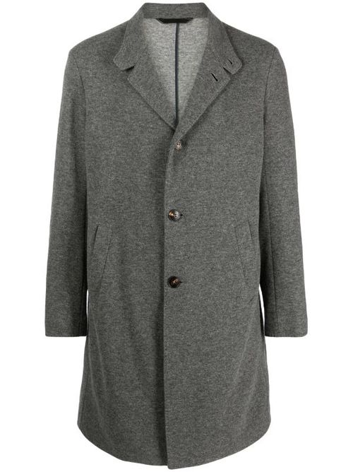 Cashmere Single-Breasted Coat — Grey