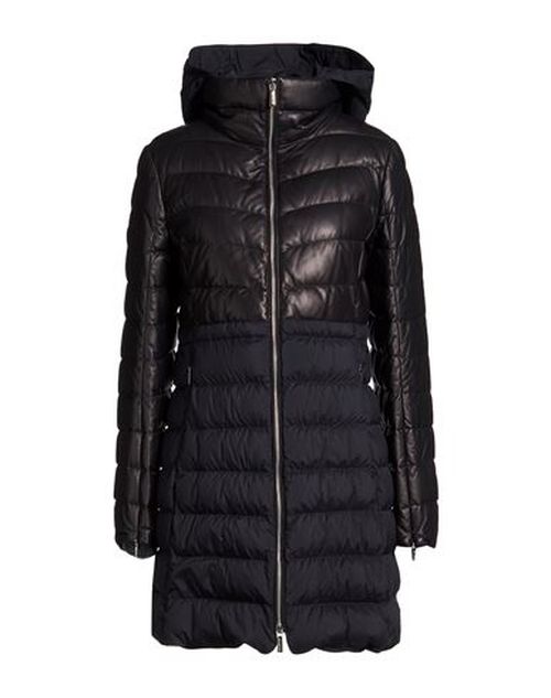 Woman Puffer Midnight blue Size 4 Leather