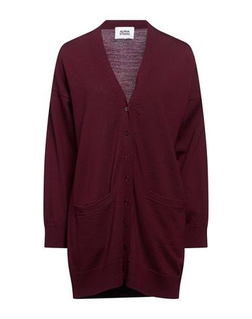 Woman Cardigan Garnet Size 6 Merino Wool
