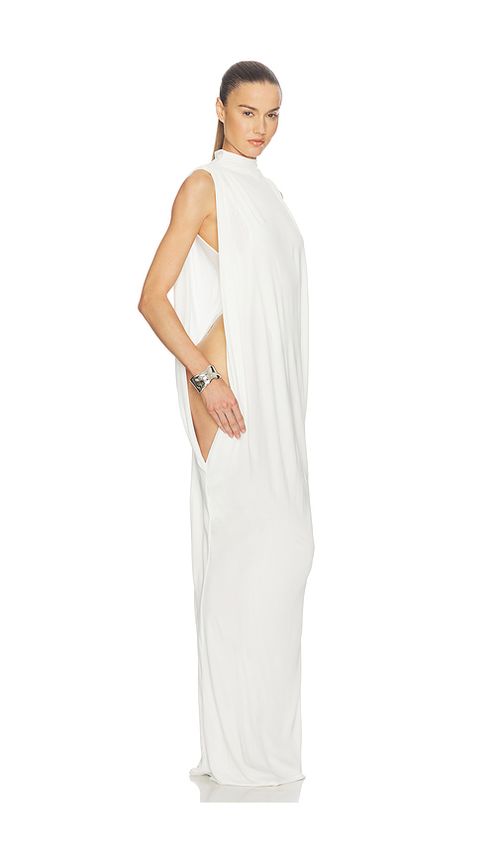 Helsa Katerina Jersey Gown in Ivory. S also in