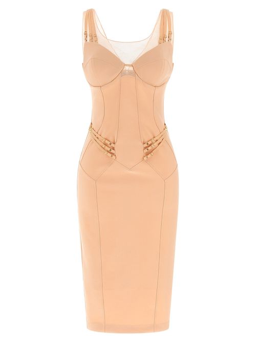 Bustier Corset Dress — Beige