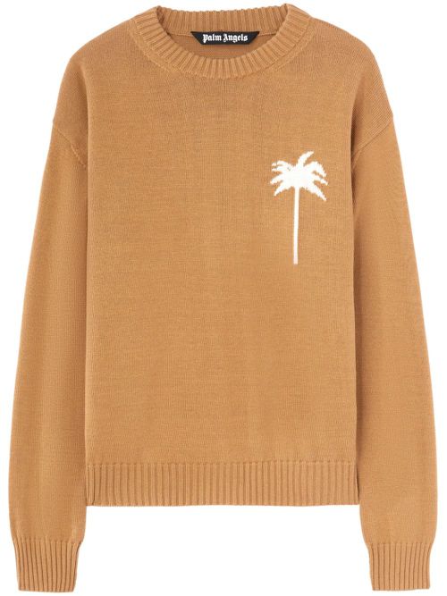 Palms-knit sweater - Neutrals