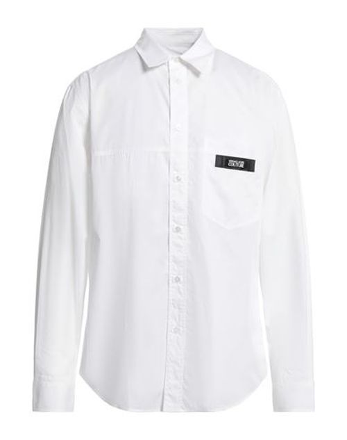 Versace Jeans Couture Man Shirt White Size 34 Cotton