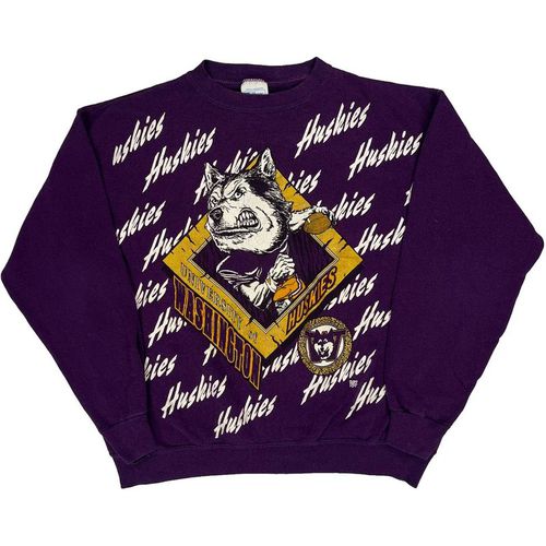 University Of Washington Huskies Tultex College Sweatshirt - Large Purple Cotton
