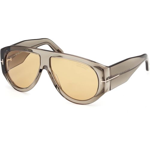 TOM FORD Man TOM FORD FT1044 BRONSON 93E Sunglasses Acetate Green Brown Pilot Photochromic