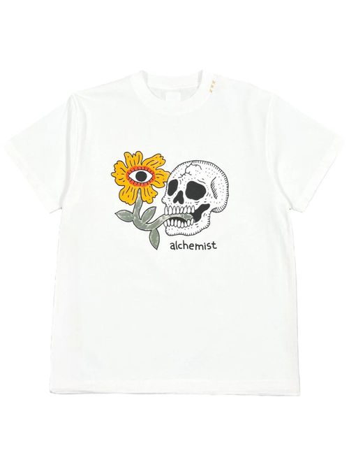 Floral Skull T-shirt - White