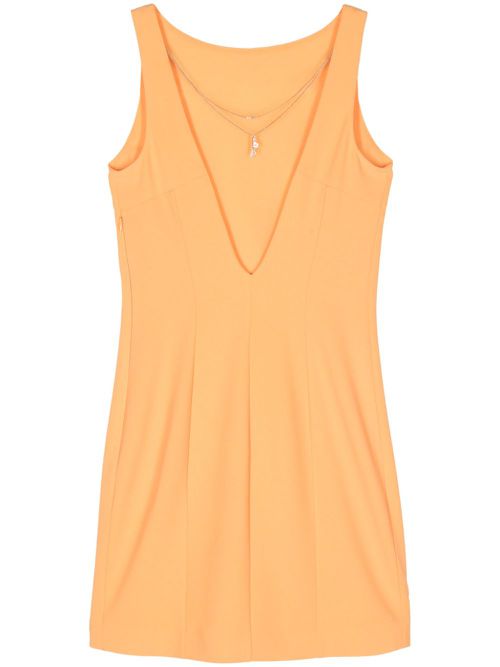 Chain-link mini dress - Orange