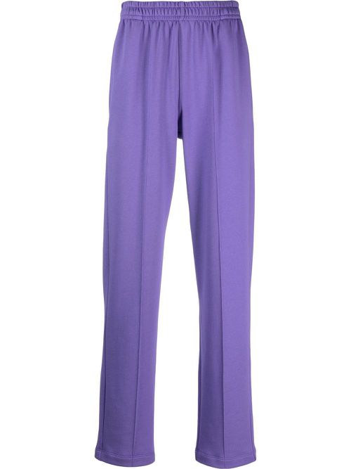 X notRainProof high-waisted organic-cotton trousers - Purple