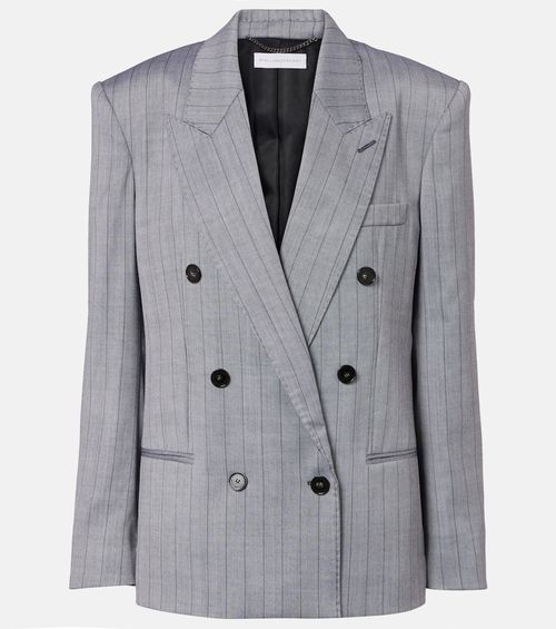 Double-breasted wool blazer