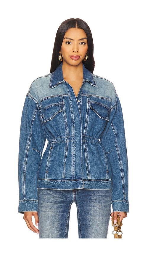 Good American Barrel Sleeve Denim Jacket in Blue. -  XXXXL/4X also in L, M, S, XL/1X, XS, XXL/2X, XXXL/3X