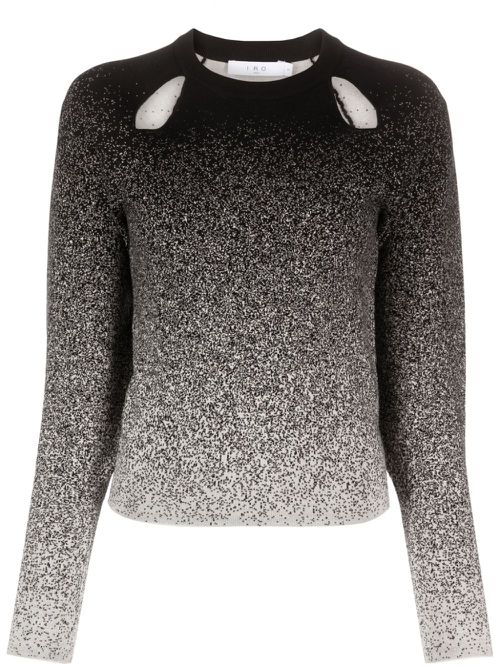 Neyla cut-out gradient jumper - Black