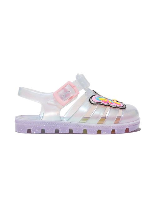 Unicorn iridescent jelly sandals - Silver