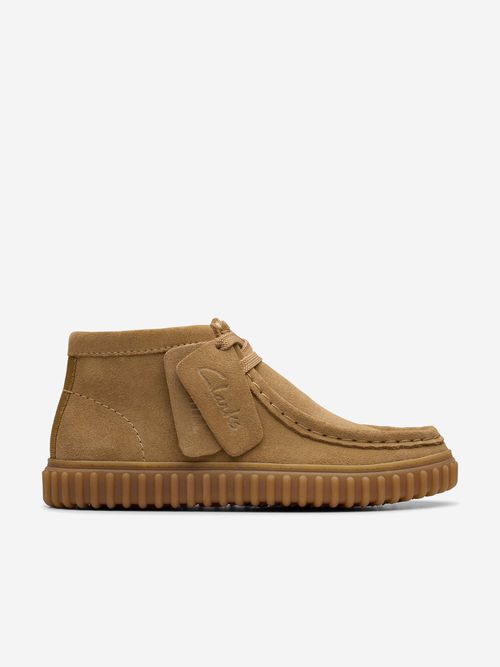Clarks Kids Suede Tor Hill Boots in Beige EU 24 UK 7