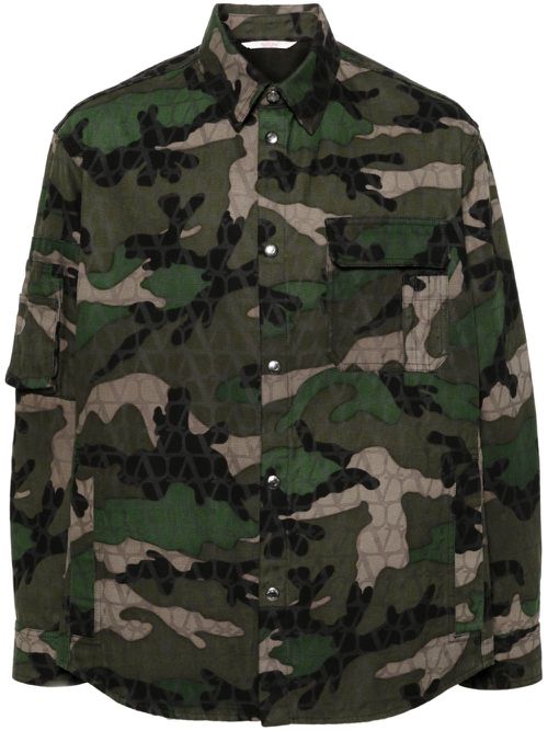 Camouflage-pattern jacket - Green