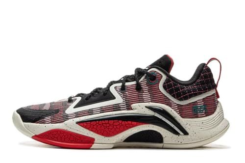 LI-NING BAD5 Dominator I Men's Basketball Shoes Lightweight High Rebound Basketball Outdoor Sneaker Green US