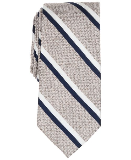 Men's Proche Stripe Tie - Navy/Beige