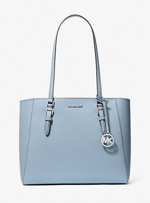 Charlotte Large Leather and Signature Logo 3-in-1 Tote Bag