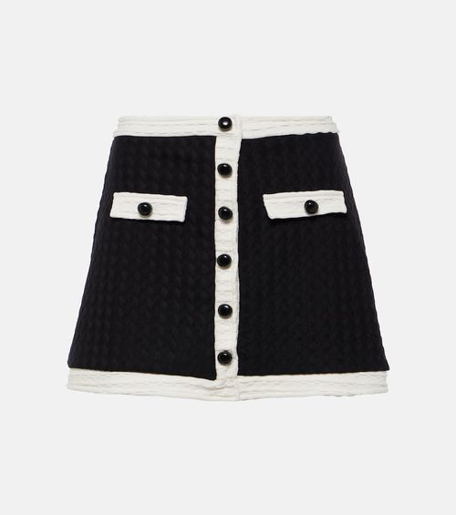 Jacquard miniskirt
