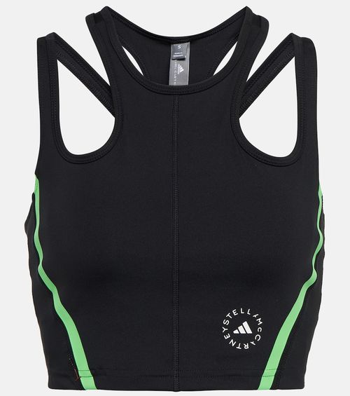 Cutout jersey crop top