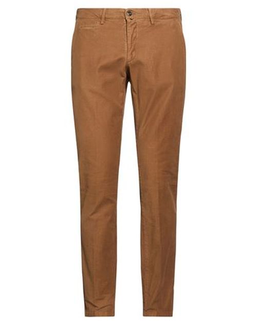 Man Pants Brown Size 34 Cotton, Elastane