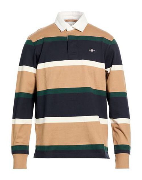 Man Polo shirt Khaki Size M Cotton