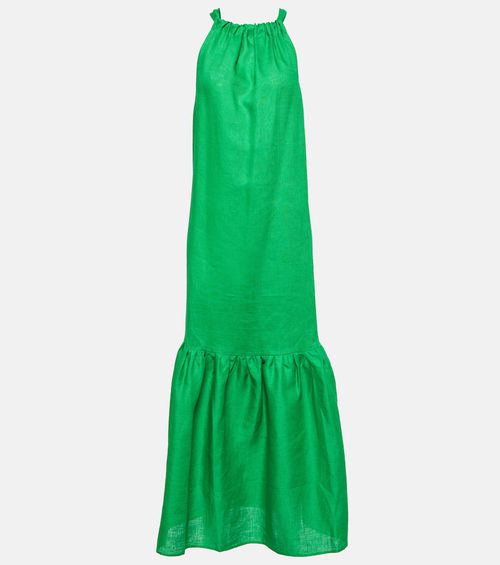 Ibiza linen maxi dress