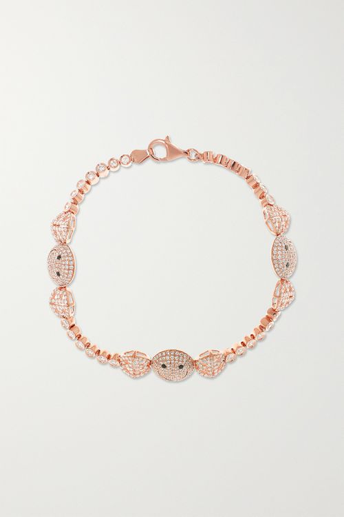18-karat Rose Gold Diamond Bracelet - One size