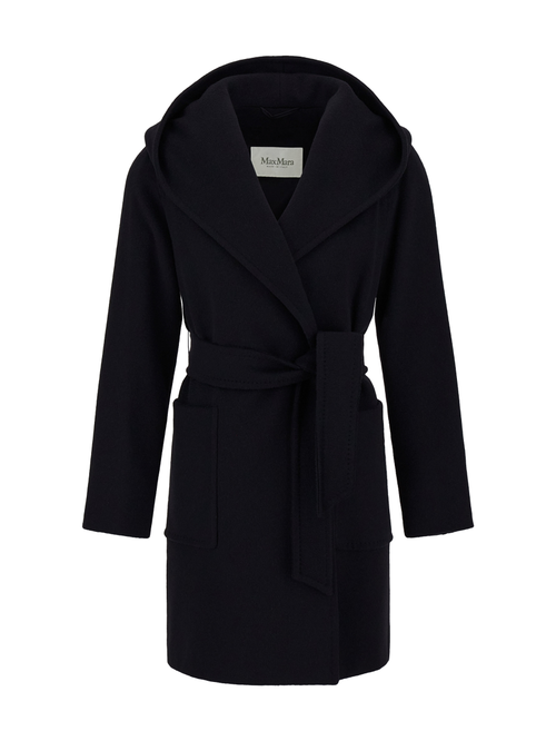 Black Rialto Wool Robe Coat