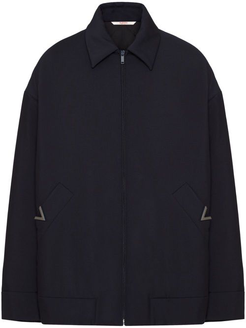 Zip-up bomber jacket - Blue