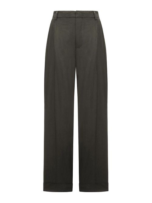 Watson Poplin Trousers With Pleats