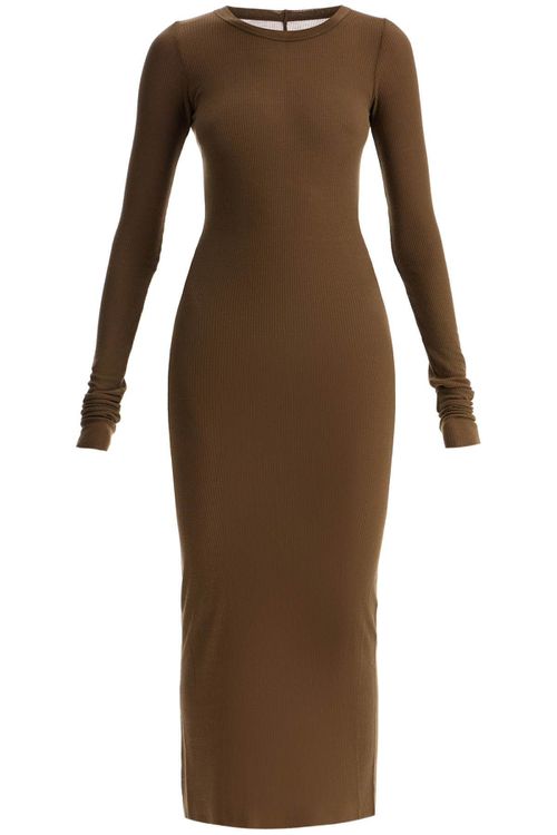 Long fitted jersey dress