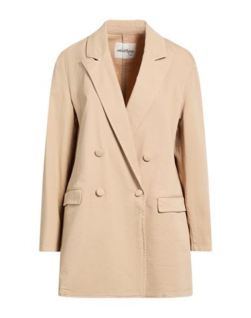 Woman Blazer Beige Size 4 Cotton, Elastane